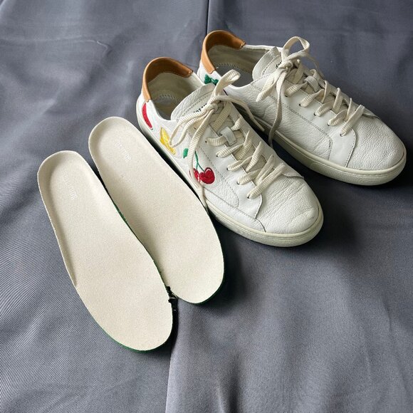 🍒 Soludos Sneakers 🍒 Womens US 9 EU 40 Cherries Embroidered Low Top Trainers - Picture 7 of 10